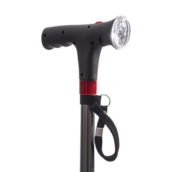 Bastón 4 Apoyos Base Pequeña con Linterna - Image 3